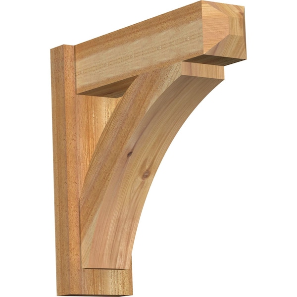 Ekena Millwork Thorton Rough Sawn Craftsman Outlooker, Western Red Cedar, 6"W x 20"D x 20"H OUT06X20X20THR04RWR - main